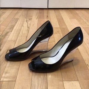 Aldo Black Shoes with Transparent Heels
